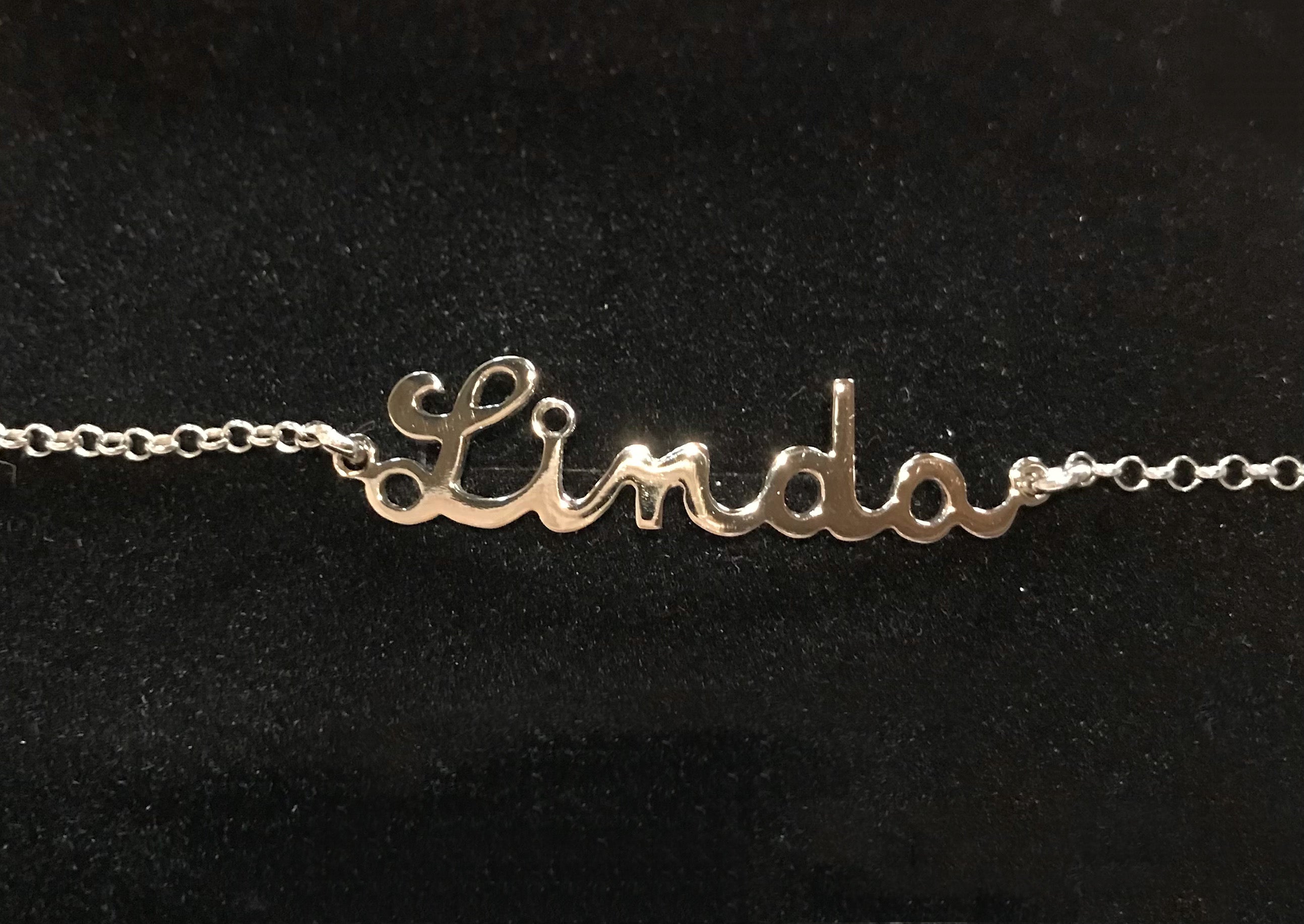 Bracciale in argento personalizzato con nome