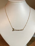 Collana in oro giallo personalizzata con nome