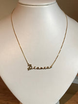 Collana in oro giallo personalizzata con nome