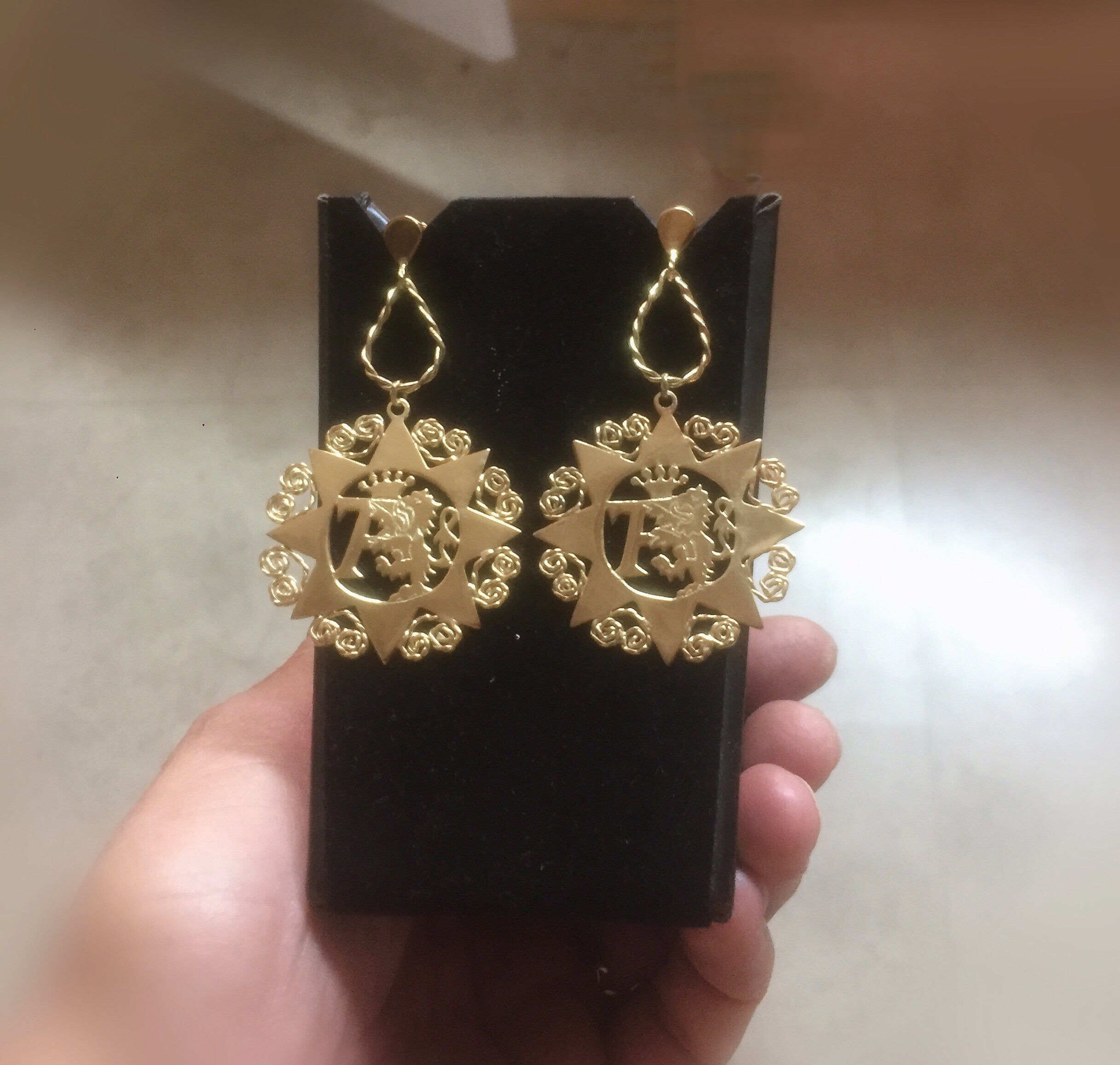 Orecchini in argento dorato “ La Presentosa di Atessa”