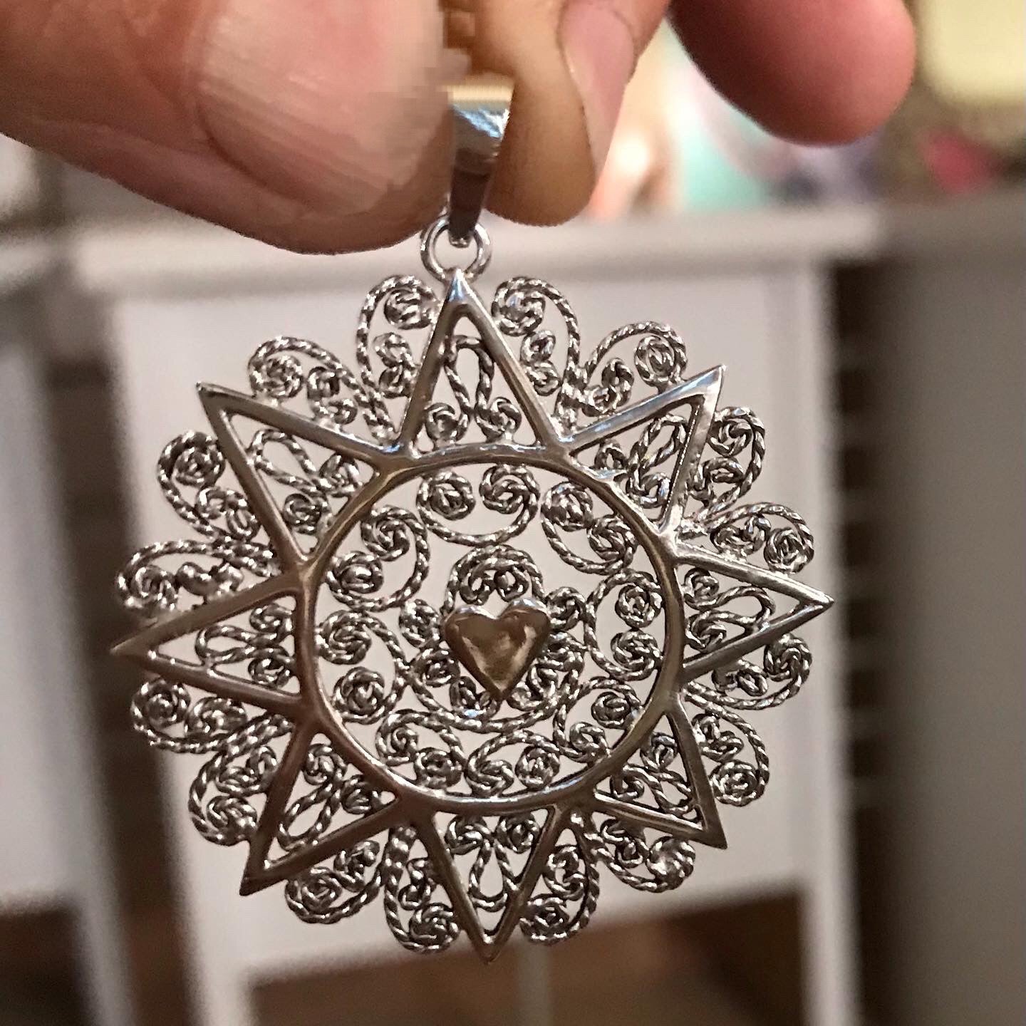 Presentosa in oro bianco