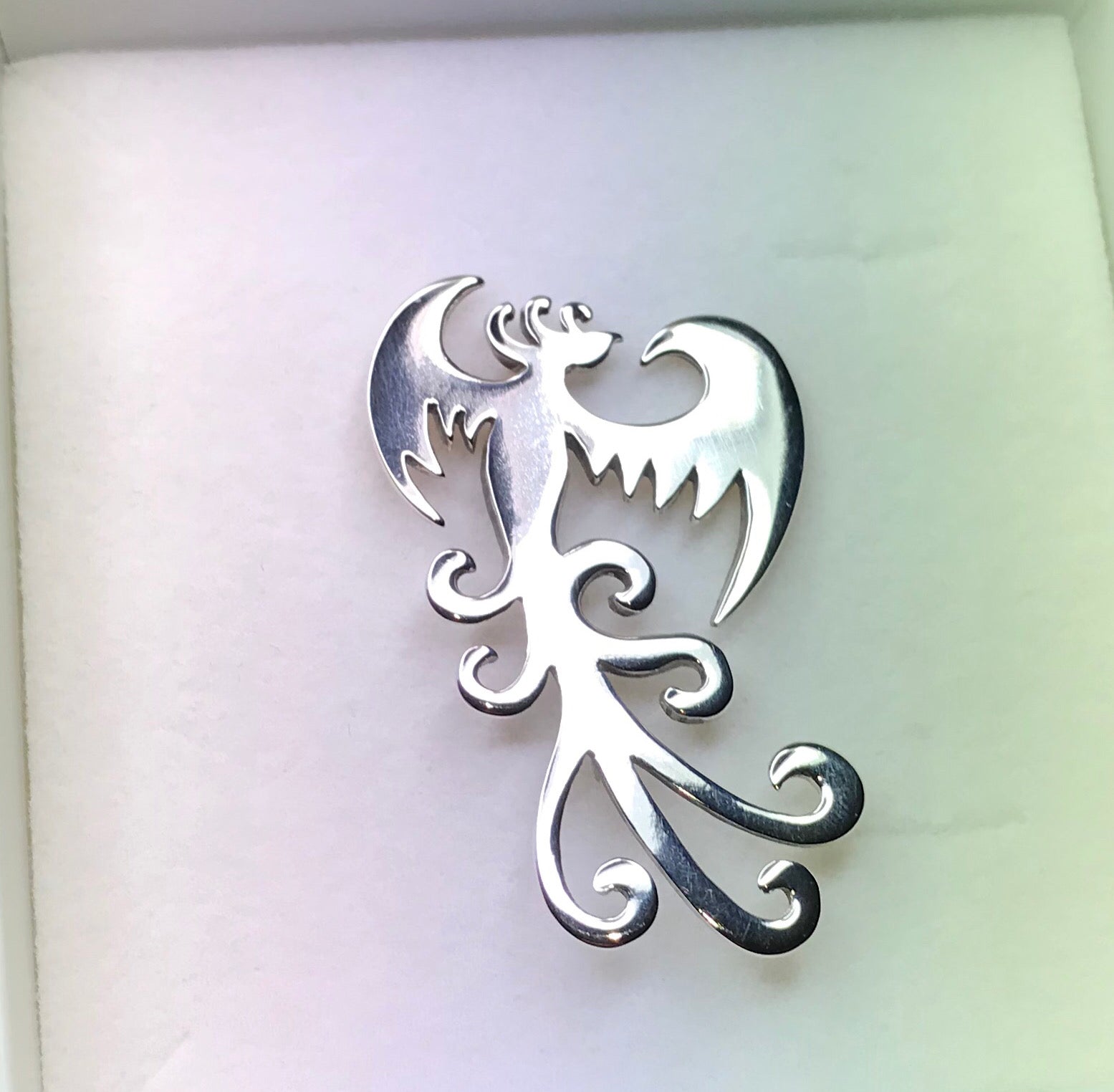 Spilla in argento “La Fenice”